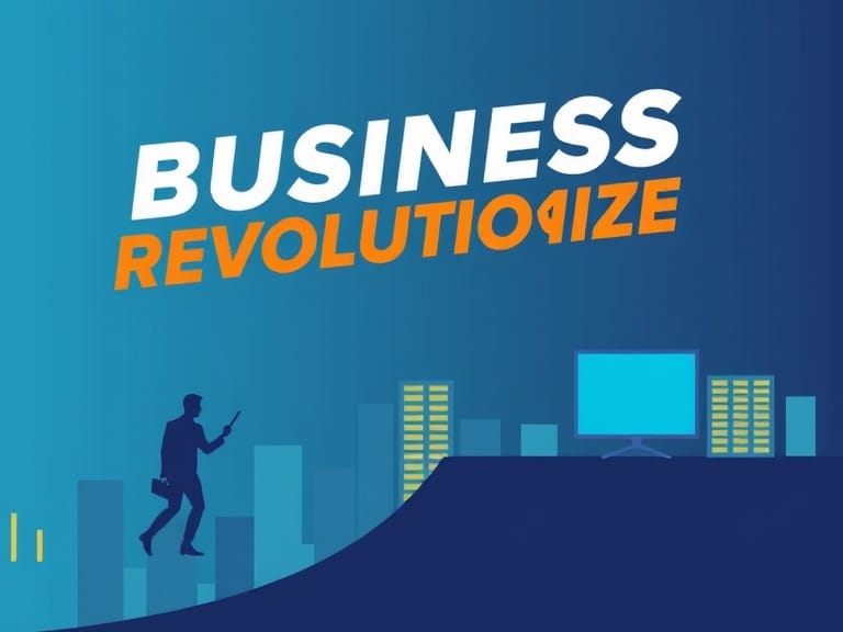 Futuristic illustration of a businessperson interacting with holographic screens displaying SEO analytics, web development tools, and growth graphs in a sleek, modern office environment. The digital theme features glowing blue and green hues, symbolizing innovation, progress, and technology.